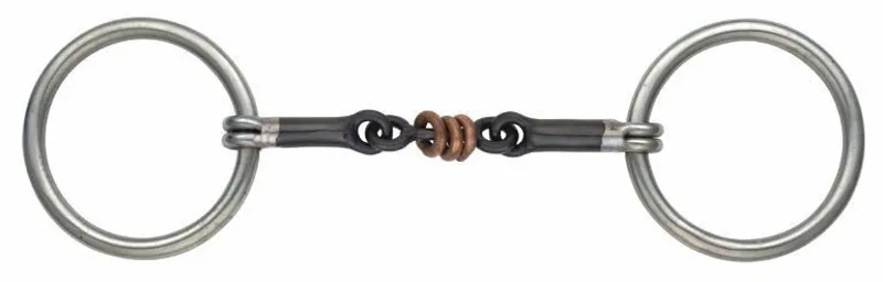 Shires Sweet Iron Copper Roller Snaffle Bit